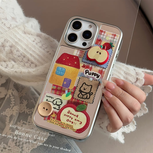 Mirror iPhone/Samsung Case with Holder and Lanyard (PC443)