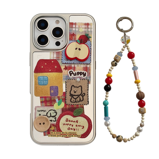 Mirror iPhone/Samsung Case with Holder and Lanyard (PC443)