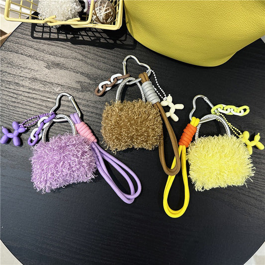 Mini Bag Design Plush Keychain (KC114)