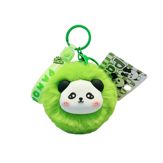 3D DIY Plush Panda Cartoon Keychain