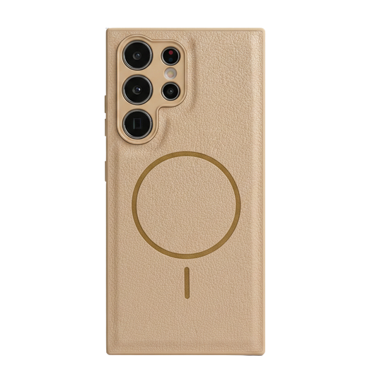 Magnetic Leather Samsung Phone Case