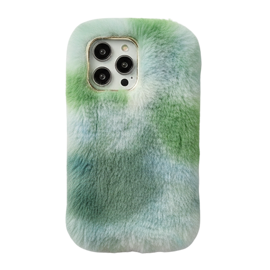 Winter Furry Bunny Plush Phone Case