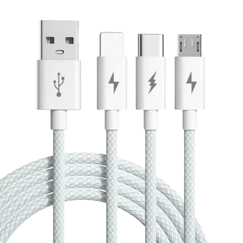 Braided Weaving One-to-Three 66W Fast Charging Type-C (CA206)