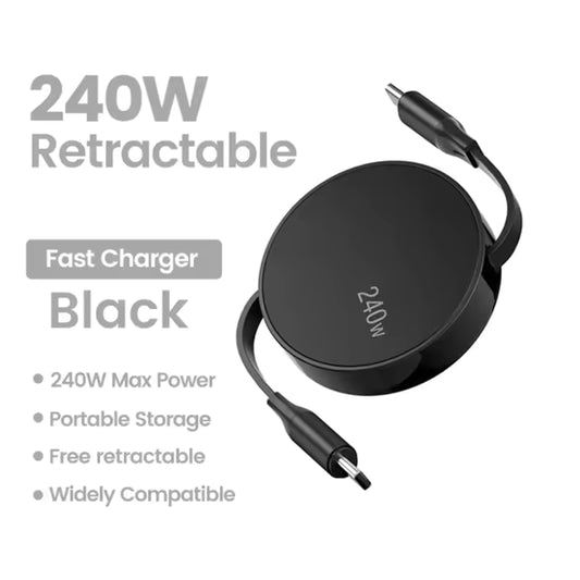 Portable Retractable PD 240W 5A Fast Charging Cable (CA205)