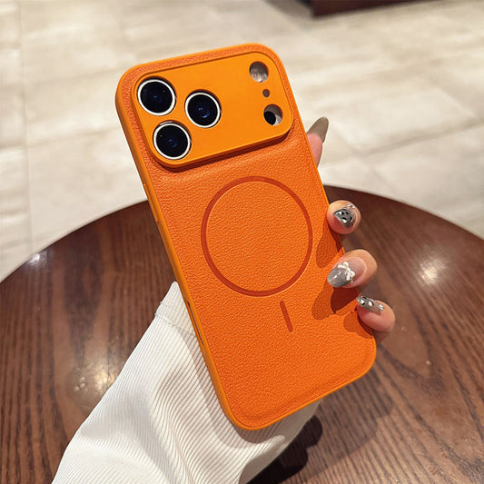 Thin Magnetic Leather iPhone Case