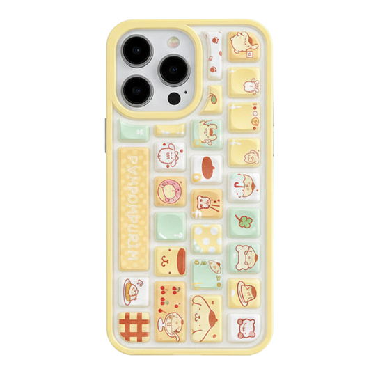 Cartoon Stereoscopic Keyboard - Pompompurin Case