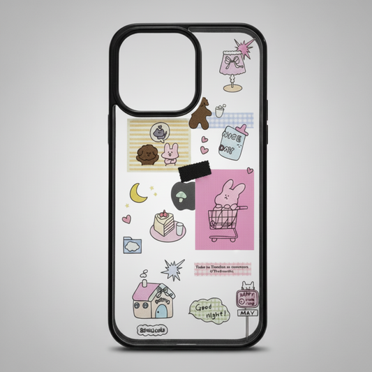 Ins Cute Transparent Phone Case (PC484)