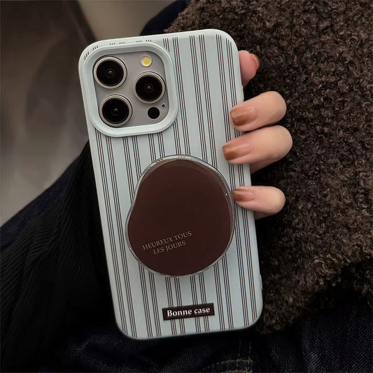 Retro Brown Stand Phone Case