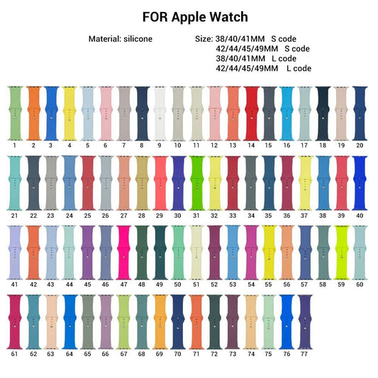 Silicone Apple Watch Band (WS002)