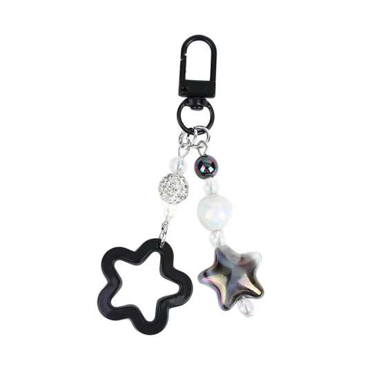 Colorful star keychain (KC404) - Multiple Colors (Add Top 3 Wishlist in Notes)