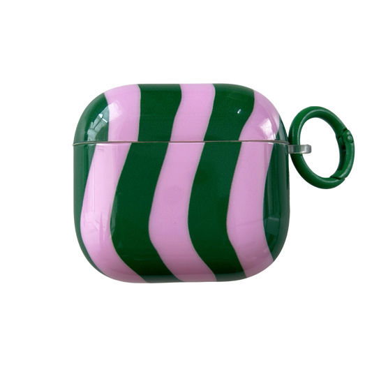 Wave Stripes Glossy Headset Airpods Case